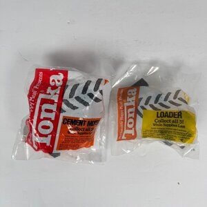 Tonka McDonald's Happy Meal Construction Vehicles 1992 Lot of 2 Cement Mixer Loa